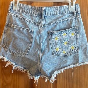 Embroidered Denim Women Shorts